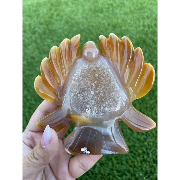 Druzy Angel Carving - Picture 6 of 11